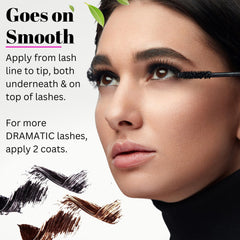 Applying NATURLASH mascara on lashes for natural definition