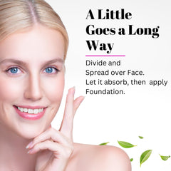 Non-greasy finish of Fifth & Skin Primer on the skin surface.