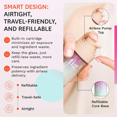 Fig.1 Eco-friendly container with squalane and hyaluronic acid for hydration.