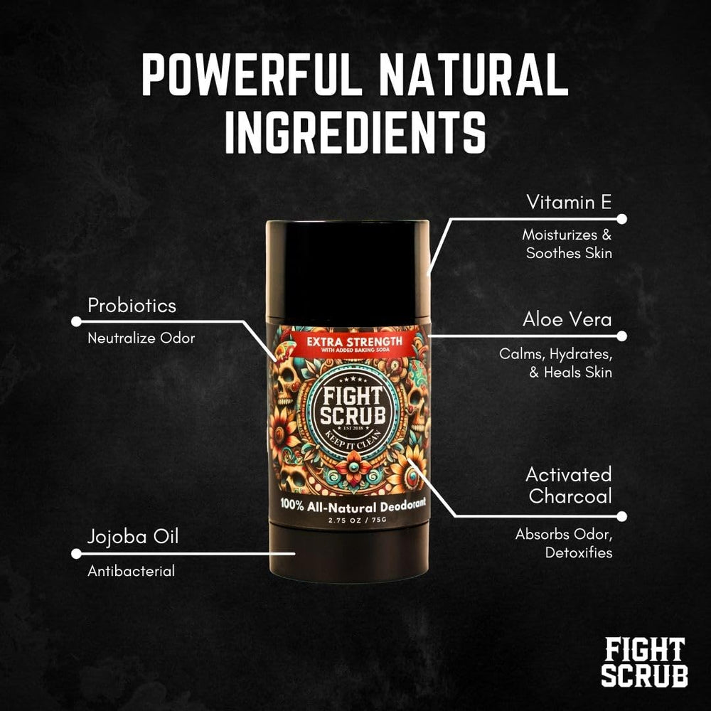 Fight Scrub athlete workout context illustrates reliable odor management during training sessions.