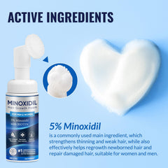 FIGTORUS 5% Minoxidil Foam dispense nozzle aids precise application and consistent dosing.