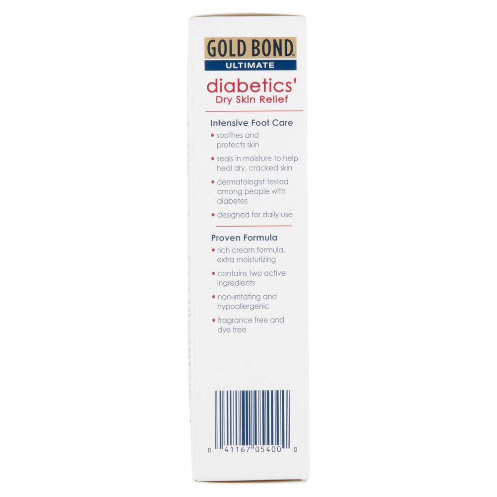 Fiico Gold Bond Foot Cream being applied to smooth dry skin on the heel