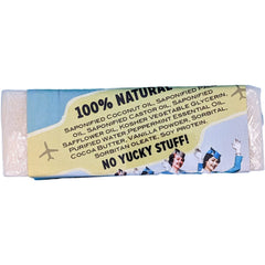 Filthy Farmgirl Flight Attendant Mile High Mint soap ingredients closeup highlights plant oils.