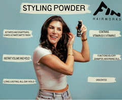 Fin Hairworks cheerleading-style adds grip for performance-ready hair.