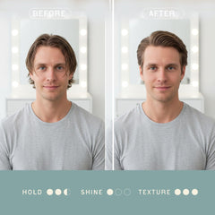Fin Hairworks texture-closeup shows a light, breathable powder.