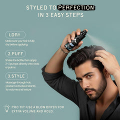 Fin Hairworks volume-boost provides lift and thickness for fuller styling.