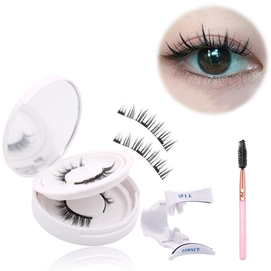 FindLove magnetic eyelashes natural look close-up for a subtle daytime effect.