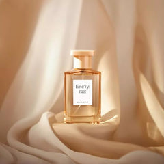 Fine'ry Floral Skin Musk bottle near a pillow suggests lingering aroma.