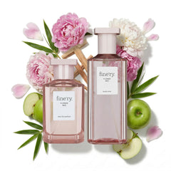 Fine'ry Flower Bed EDP bottle with lush peony notes for evenings.