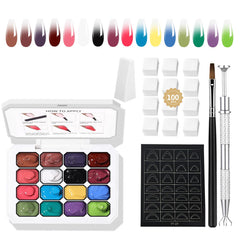 Finger Secret 16-color ombre gel palette for smooth gradients