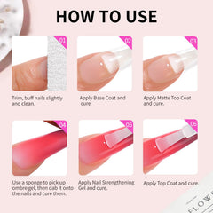 Finger Secret portable ombre gel kit for on-the-go nail art.