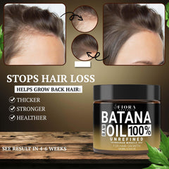 Applying Fiora Naturals Batana Oil Paste to scalp for nourishment.