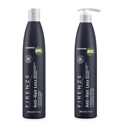 Firenze Professional Anti-Hair Loss Shampoo bottle for clean scalp and stronger follicles.