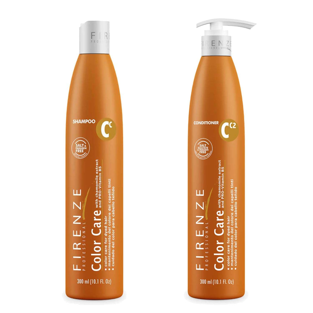 Firenze Professional Color Care Bundle shampoo bottle demonstrates color-safe cleansing for blonde hair