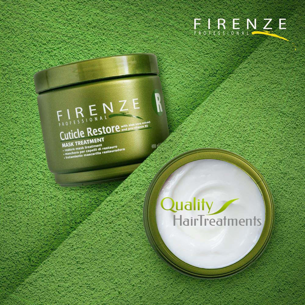 Firenze Professional Cuticle Restore Mask Treatment bottle providing intensive repair.