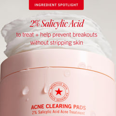 First Aid Beauty Acne Pads textured pad for gentle pore cleansing.