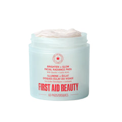 First Aid Beauty Facial Radiance Pads close-up showing gentle exfoliation for brighter skin