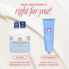 First Aid Beauty Ultra Repair Cream after-bath hydration on dry skin