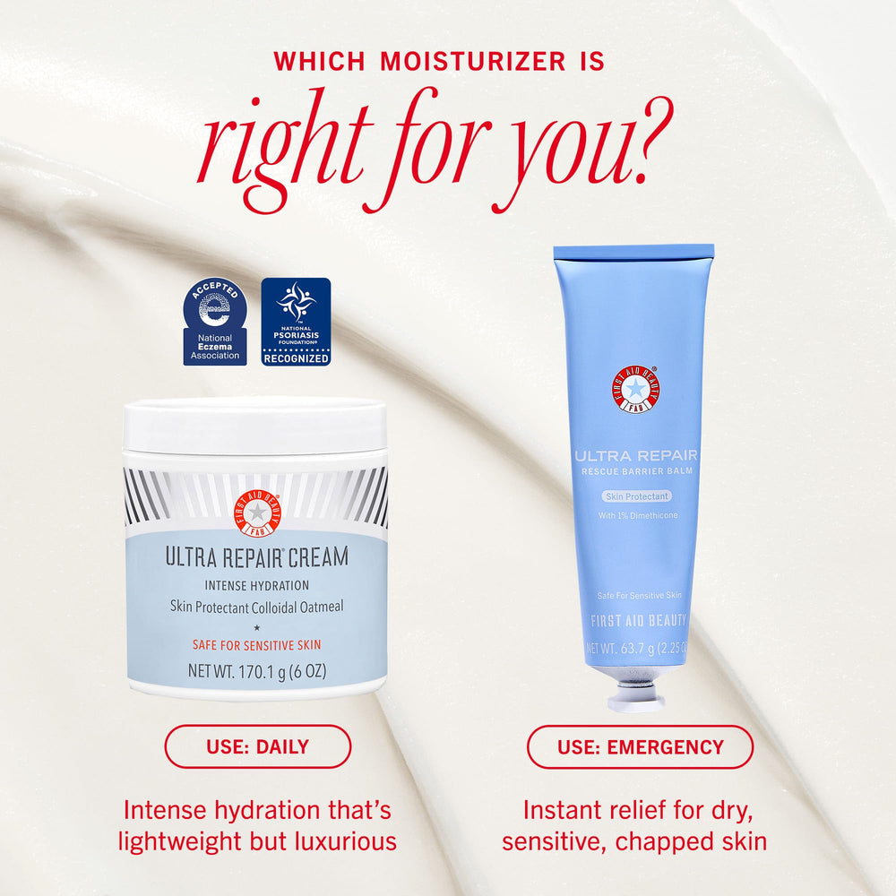 First Aid Beauty Ultra Repair Cream body application for all over comfort