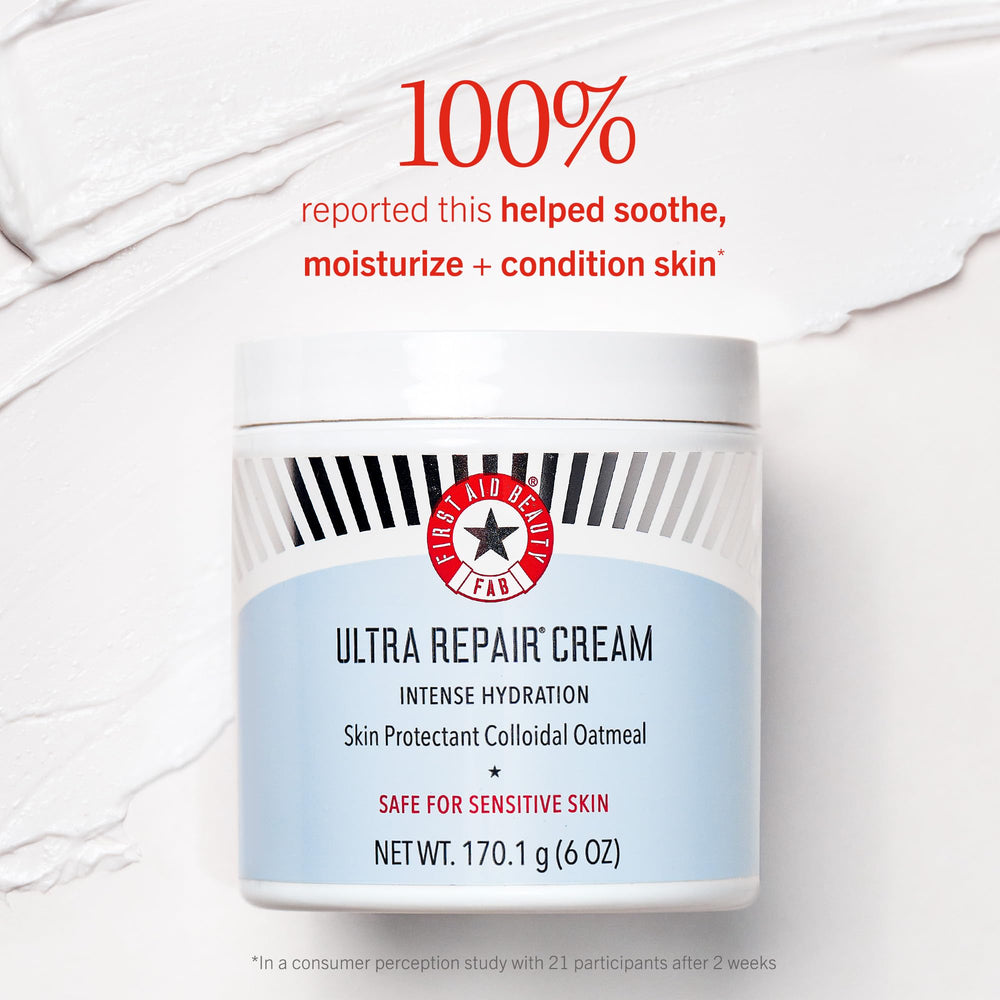 First Aid Beauty Ultra Repair Cream packaging promotes recycling and responsible care