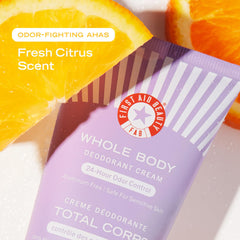 First Aid Beauty Whole Body Deodorant Cream keeps feet odor-free after workouts.