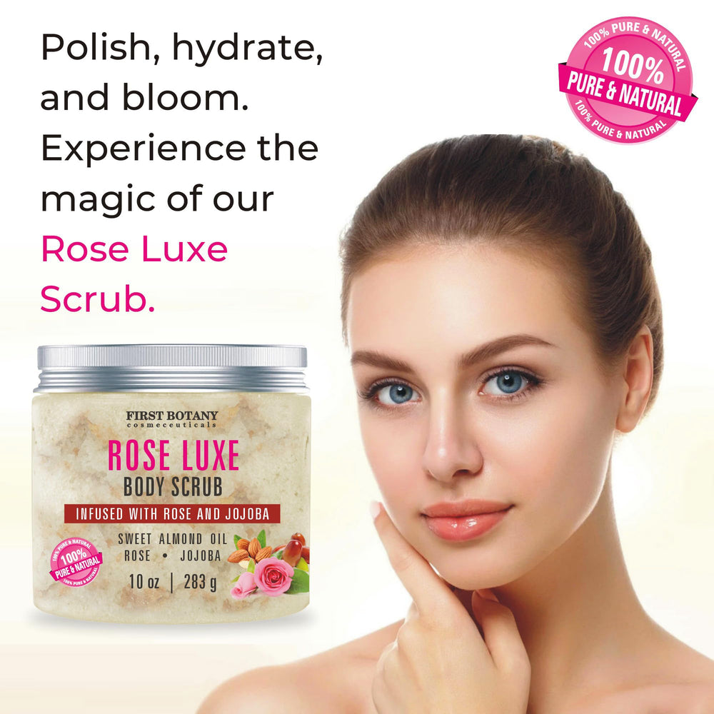 First Botany Body Scrub almond oil nourishes and moisturizes dry skin