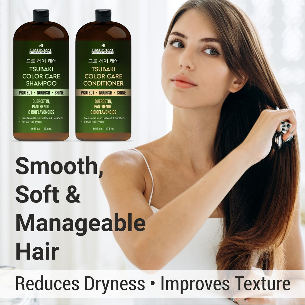 First Botany Color Care botanicals aloe vera image highlights soothing repair benefits.