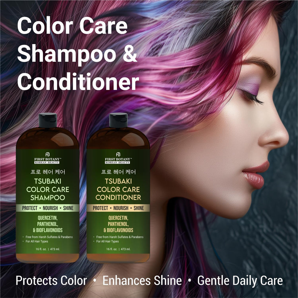 First Botany Color Care Shampoo lather demonstrates gentle cleansing without color fade.
