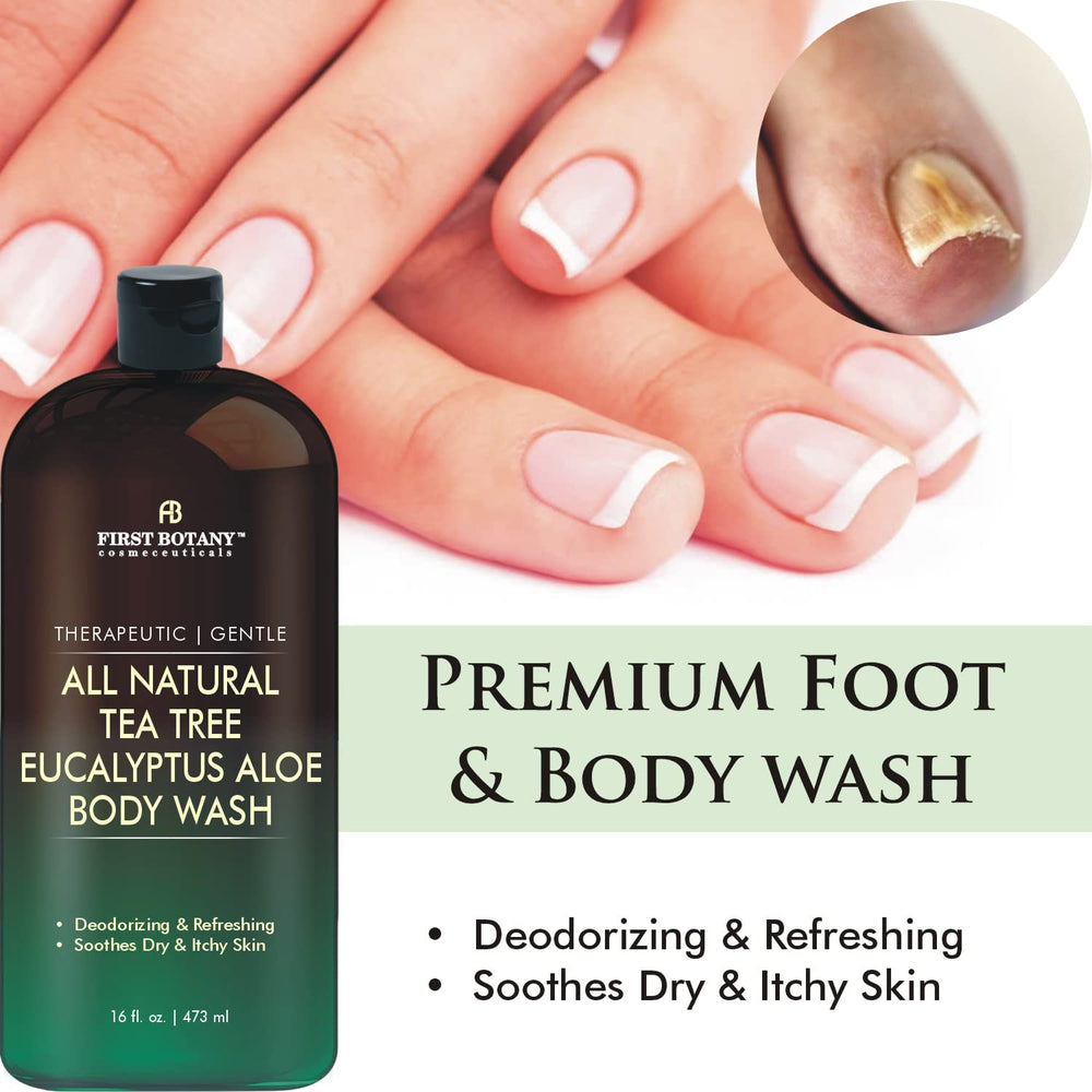 First Botany deodorizing shower foam delivers a refreshing cleanse.