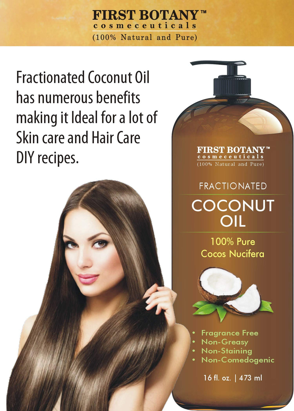 First Botany hair care use offers lightweight conditioning and shine boost
