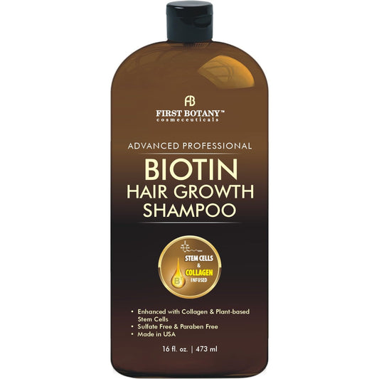 First Botany Hair Regrowth Shampoo bottle for daily cleansing and scalp support.