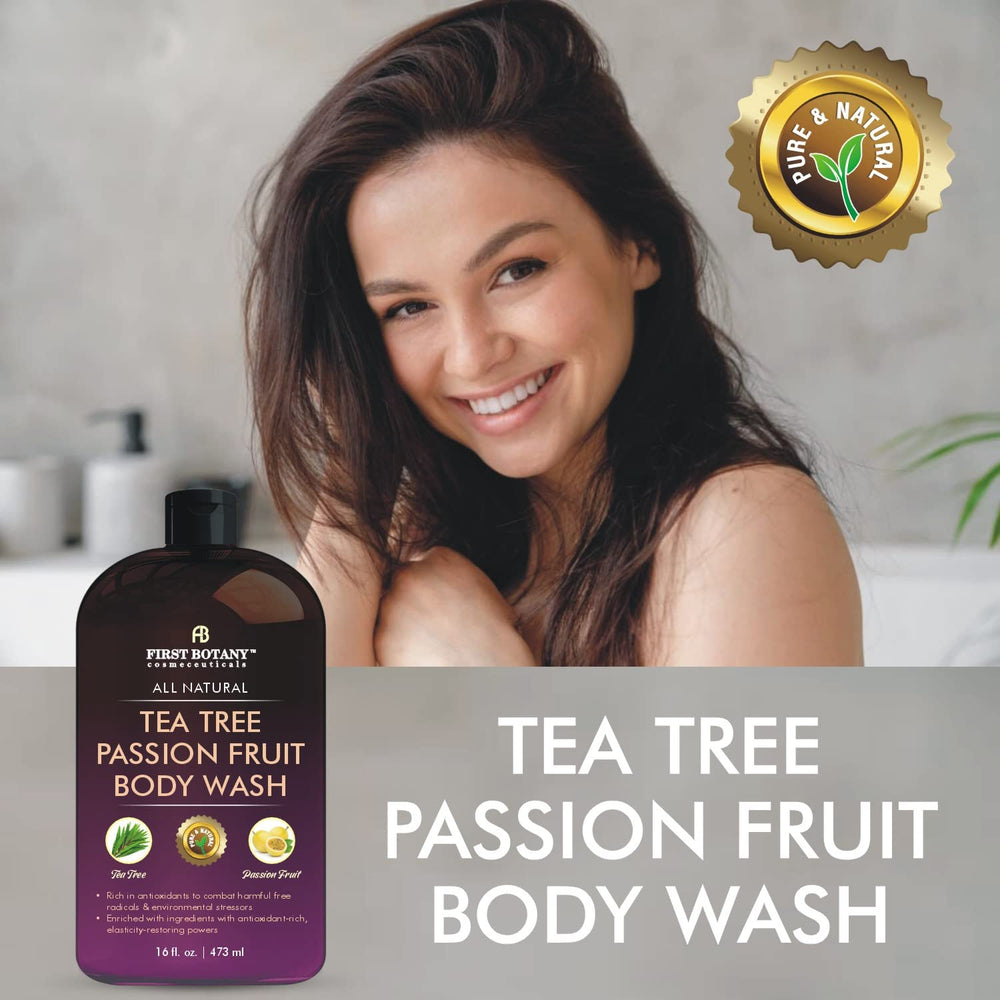 First Botany Passion Fruit label closeup highlighting natural ingredients and fragrance.