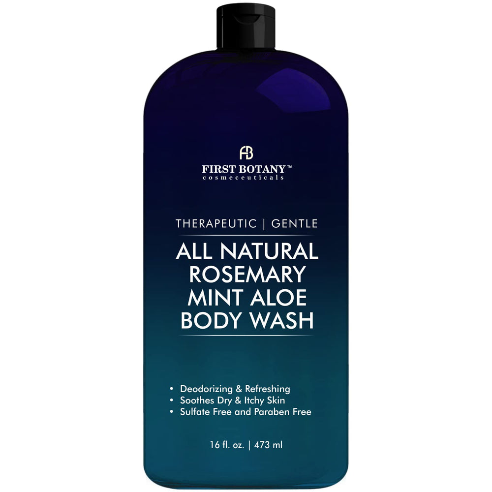 First Botany Rosemary Mint bottle front with refreshing daily cleansing promise