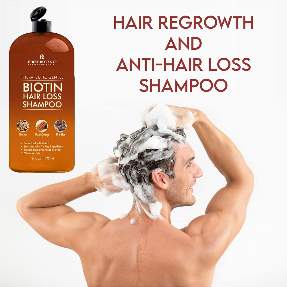 First Botany shampoo lather close-up highlighting rich foam for thorough cleansing.