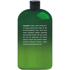 First Botany Tea Tree Oil Conditioner label close-up showing clean paraben-free formulation
