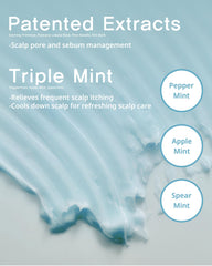 FIT YOUR SKIN SAN TTEUT cooling scalp conditioner rinse process shows refreshing post-wash feel.