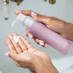 FITGLOW Calm Cleanser fragrance-free label communicates hypoallergenic formula