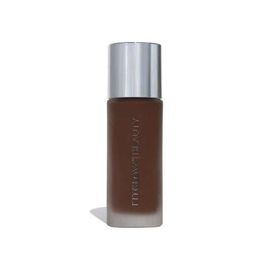 Fitglow Beauty Foundation+ bottle showing skin-friendly coverage and hydration