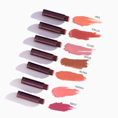 Fitglow Cloud Collagen shade Happy highlights soft pink for a youthful glow.
