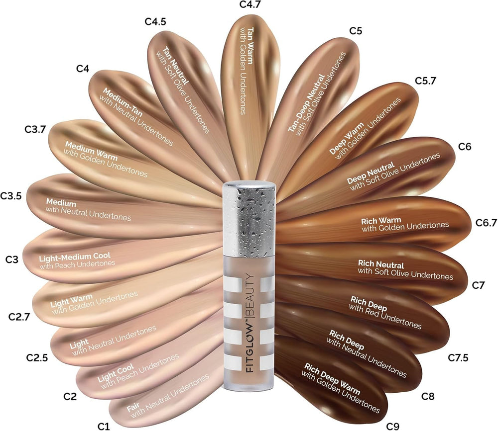 Close-up of Conceal+ swatch demonstrating crease-resistant, long-lasting finish
