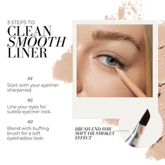FITGLOW dual-ended blending brush enables soft, smoky looks with ease.