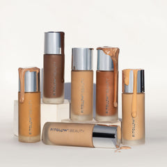 Fitglow Foundation+ vegan clean beauty label on packaging