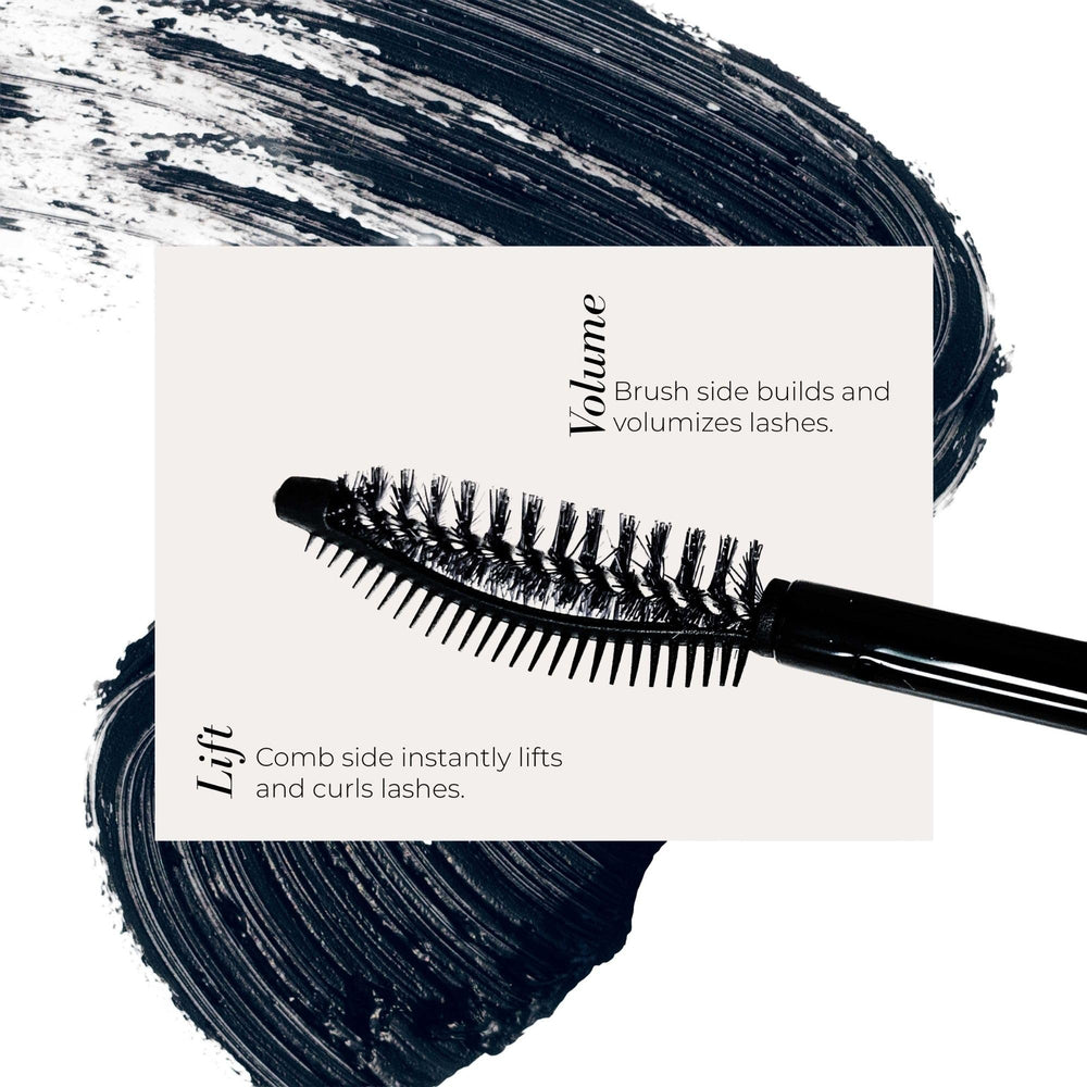 Fitglow Good Lash+ on eye demonstrates natural, clump-free wear