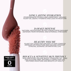 Fitglow Lip Colour Serum rose tint swatch on lips