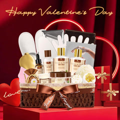FIUMOT Valentines bath gift basket bubble bath with luxurious bubbles for a relaxing soak