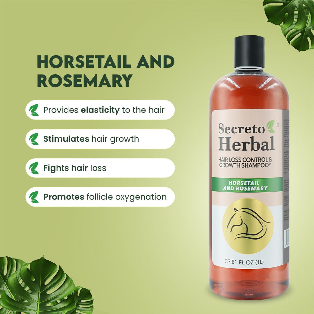 Five Brothers Secreto Herbal Shampoo family pack on shelf for all hair types.