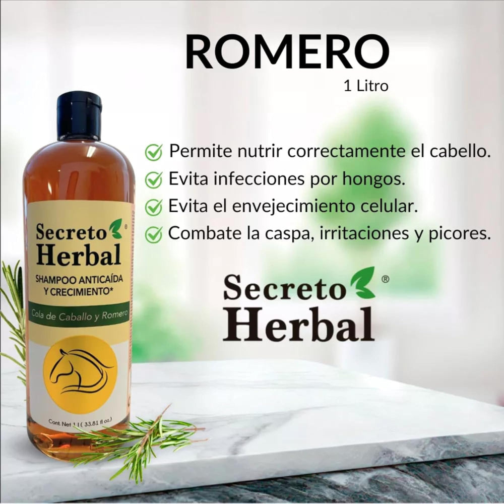 Five Brothers Secreto Herbal Shampoo rosemary aroma calms the scalp and balances sebum.