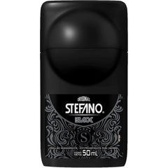 Stefano Black roll-on application provides a mess-free, quick-drying experience.
