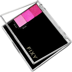 FIXY extra-small magnetic makeup palette with clear top for quick color visibility.