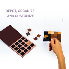 FIXY travel-friendly palette offers portable storage for makeup lovers on the move.